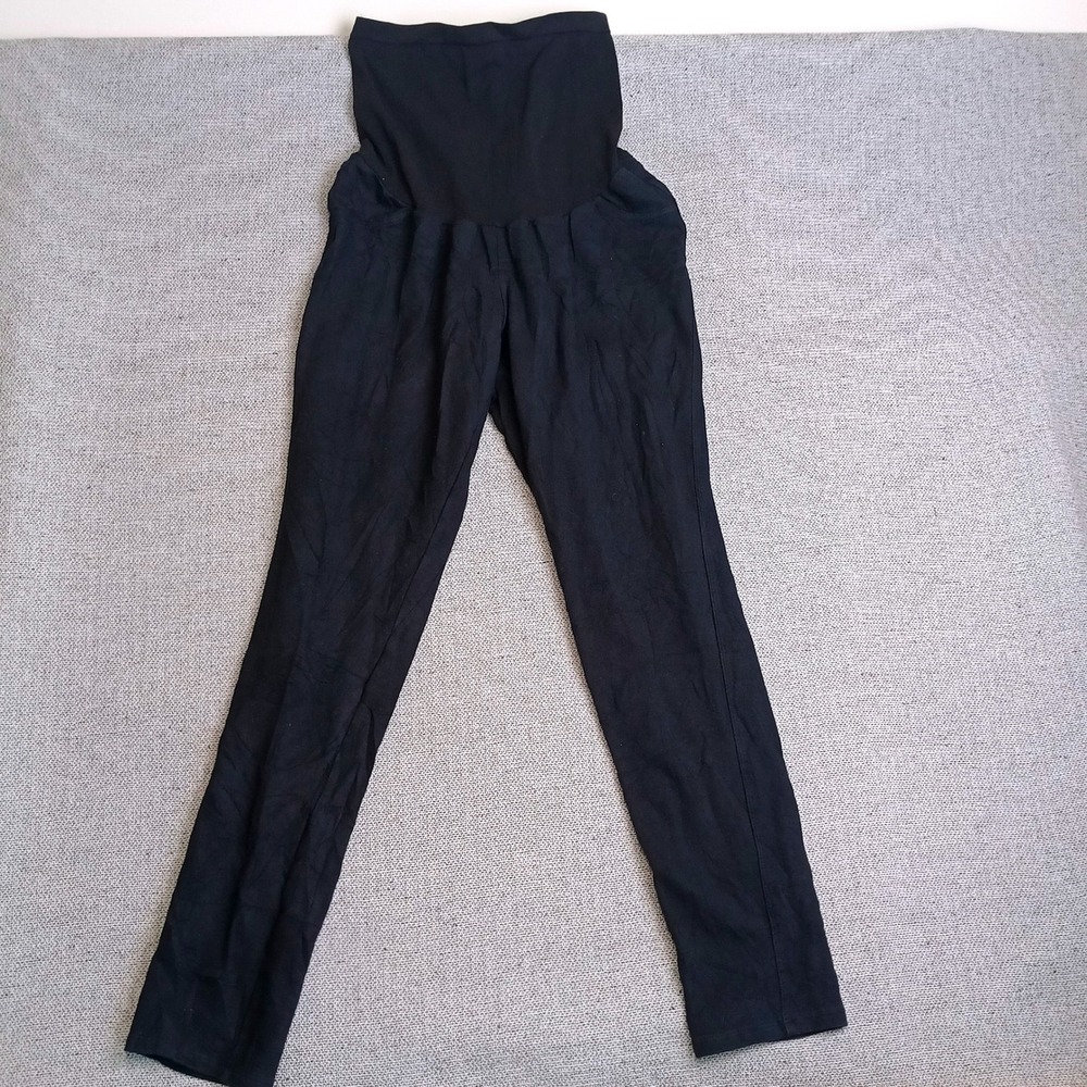 Motherhood Maternity Pants Women XL Black Excellent Secret Fit Belly Slim Leg